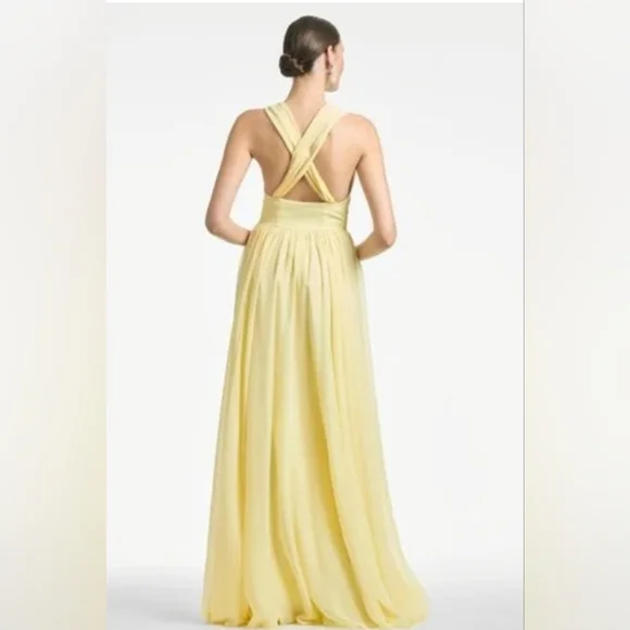 Sachin & Babi Women's Yellow Kenzia Gown SZ 2 NEW